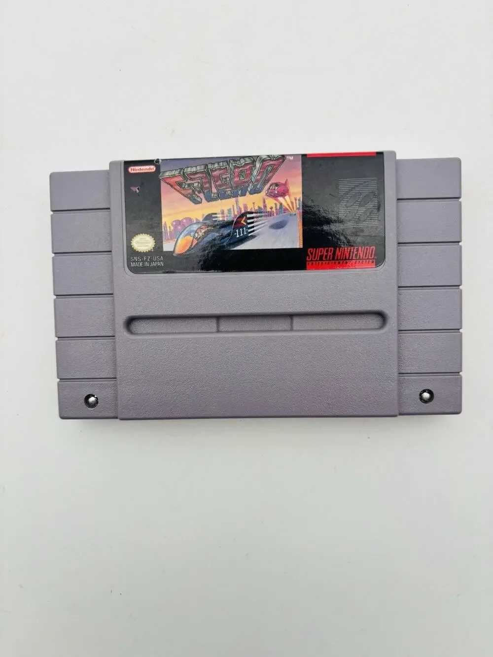F-Zero (Super Nintendo Entertainment System, 1991) SNES Authentic Tested Works